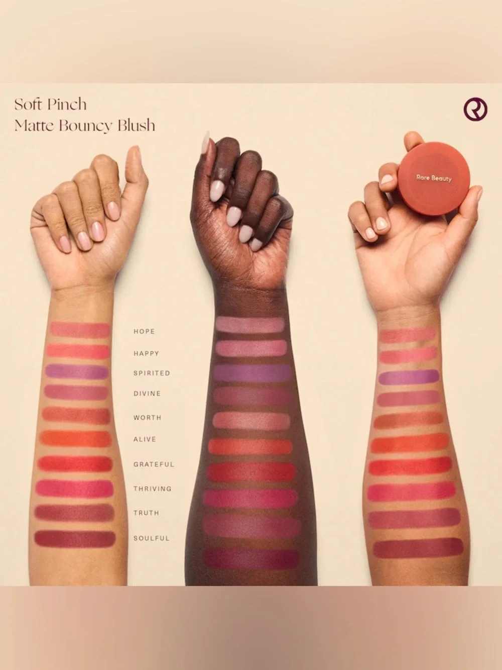 Rare Beauty By Selena Gomez Soft Pinch Matte Bouncy Blush (Divine)